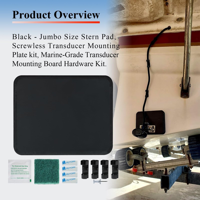 Black - Jumbo Size 6.5" x 4.75" x 0.87" Stern