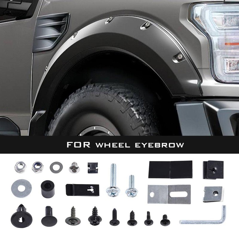 PIT66 Fender Flares Screw/Bolt Hardware Kit Set Compatible with Ford