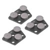 3Pcs Diamond Grinding Shoes Trapezoid Concrete Floor Cutting 3 Cylinder