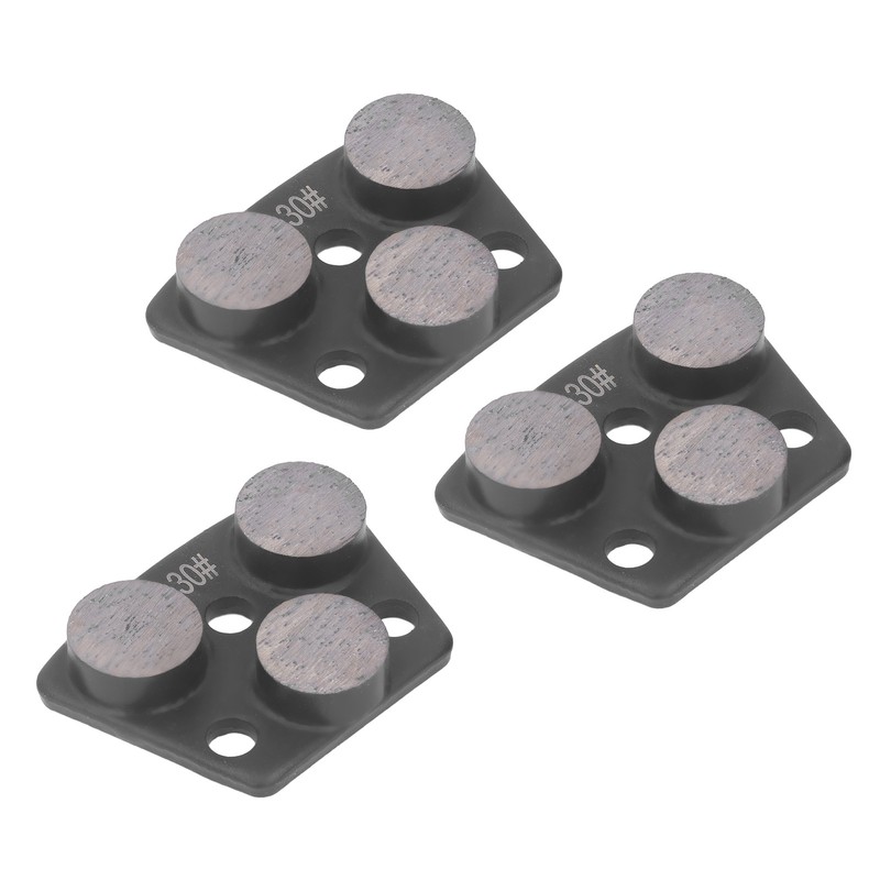 3Pcs Diamond Grinding Shoes Trapezoid Concrete Floor Cutting 3 Cylinder