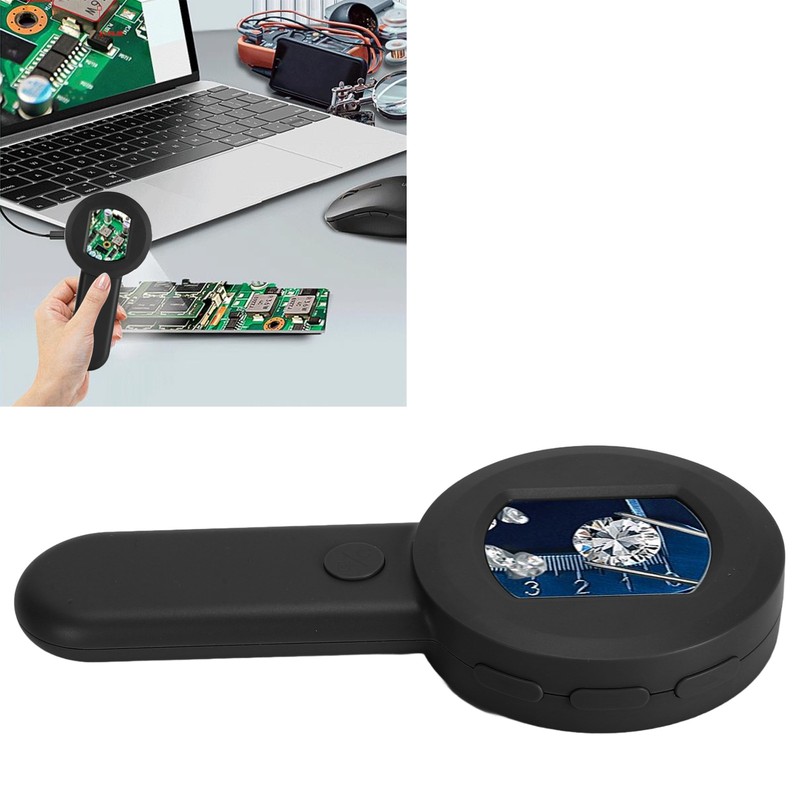 Handheld Digital Microscope 16MP 2.0in Screen 8LED 500mAH Battery Magnifier