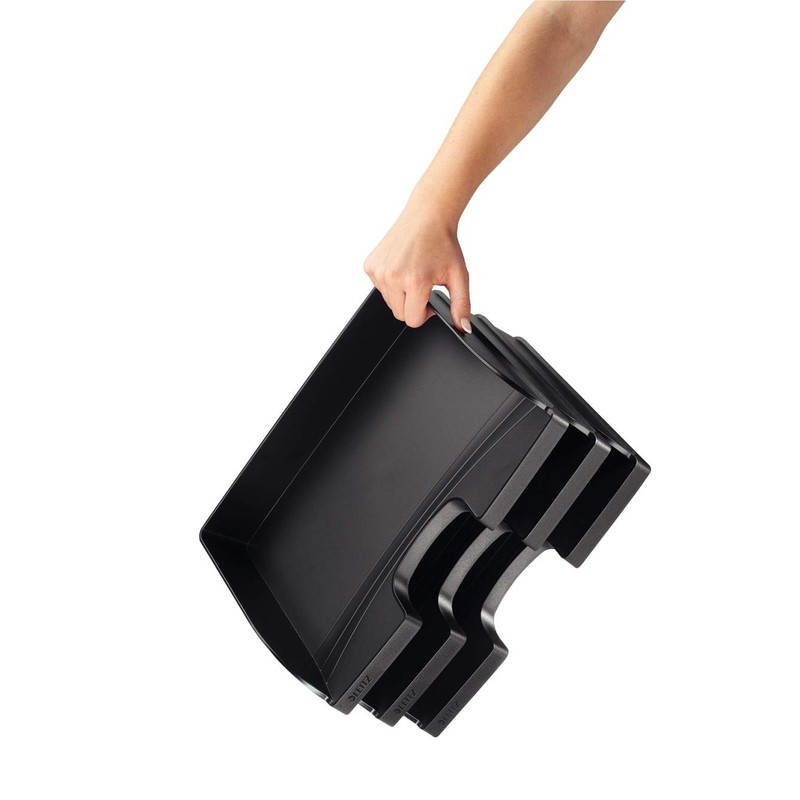 Leitz Plus Standard Landscape Letter Tray - Black