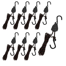 CYEAH 8 PCS Rope tie Downs 1/8 Inch 6ft Kayak Rope Ratchet tie Down, Adjustable Heavy Duty tie Down Rope Hanger for Kayak and Canoe