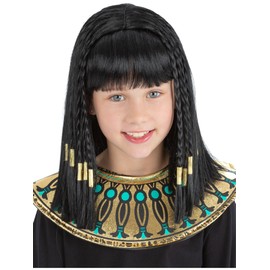 Smiffys Cleopatra Wig, Girls Fancy Dress, Child Dress Up Wigs