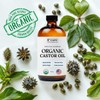 Castor Oil 100% Pure Organic Cold Pressed Unrefined Glass Bottle
