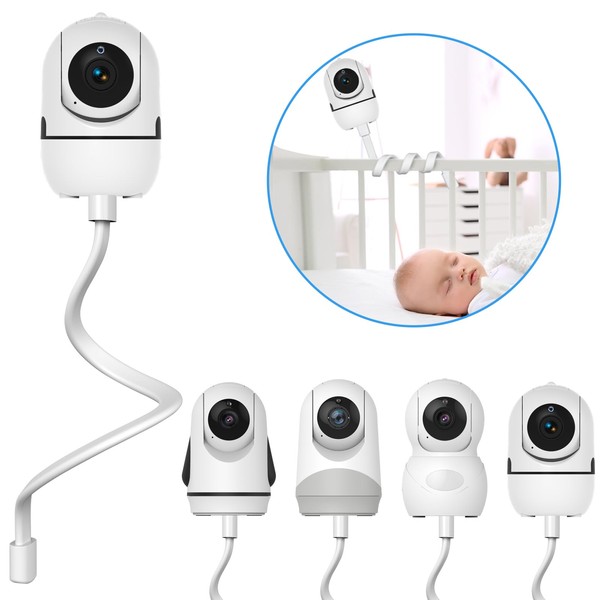 HelloBaby Baby Monitor Holder Works with All Products, Flexible Arm Mount, Hello Baby Monitor Holder Can Be Attached to the Cot, No Tools or Damage to the Wall