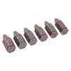 6 Pcs Bullet Metal Dice Set Micro Polyhedral Bloodstained Bullet