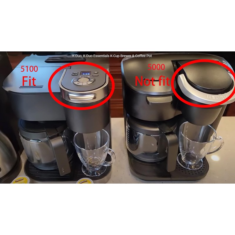 Glass Coffee pot replacement Compatible with Keurig K-DUO 5100 Coffee