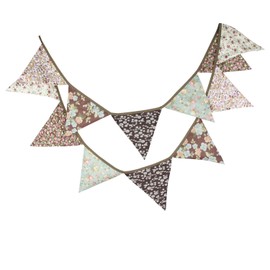 LOVENJOY Cute Floral Collection 100% Cotton Banner for Wedding Baby Shower Tea Party Decoration