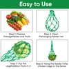 Poultry Vegetable String Bags for Chickens：2PCS Hanging Feeding Net Dispensers