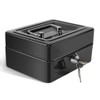 Steel Security Box Household, Mini Portable Petty Safe Lockable Cash
