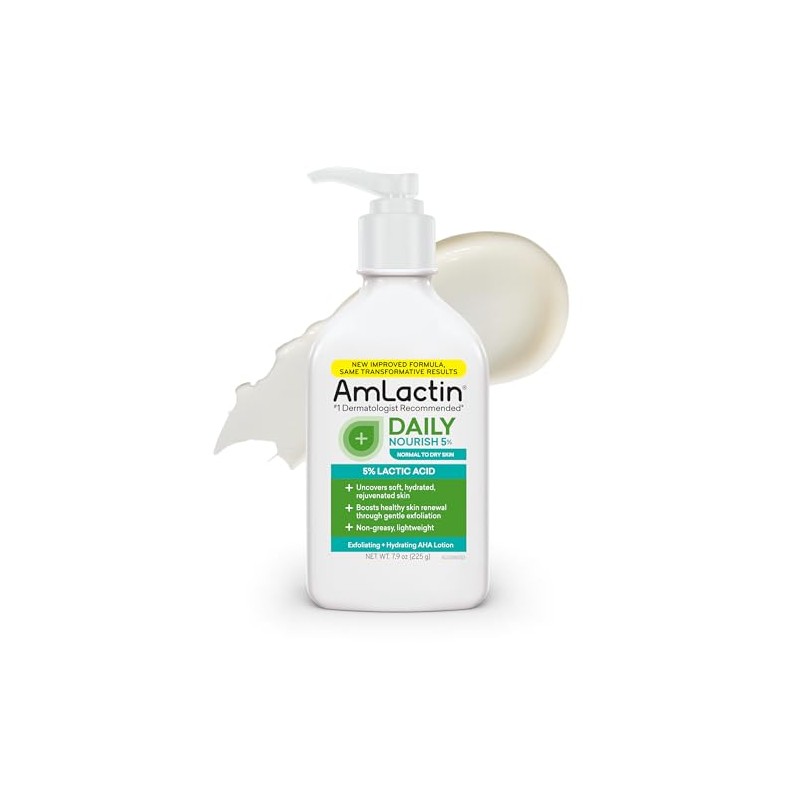 AmLactin Daily Nourish 5% Face & Body Lotion for Dry