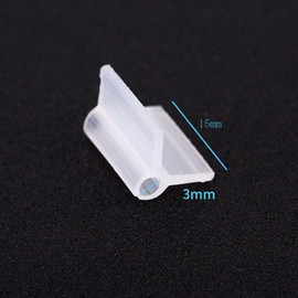 100 Pieces Plant Grafting Clips Plastic Grafting Clips Tomato Plant Supports Clamp Connects Vines Seeding Grafting Clips Orchid Clips Vegetables Vine Support Fixing Clips(Transparent, 3mm)