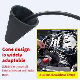 Smog Machine Cone Adapter for Car,Smog Machine Adapter Hose Connector - Electrical Equipment for Engine Detection Vehicle Inspector Fleet Maintenance
