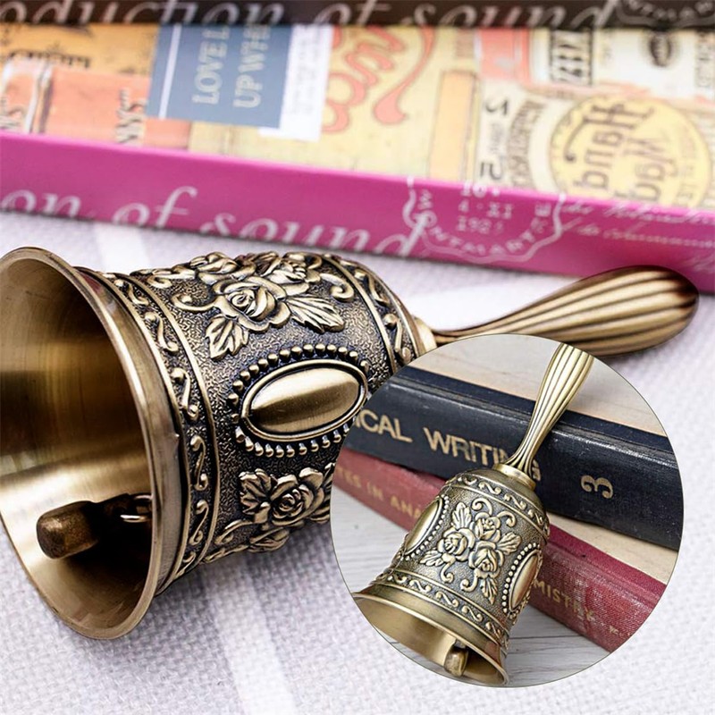 Hand Bell Service Bell Call Vintage Metal Hand Bells Dinner