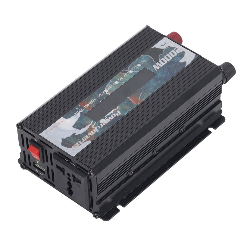2000W Solar Car Inverter with Fan LCD Screen DC to