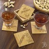 Totally Bamboo Virginia State Puzzle 4 Piece Bamboo Coaster Set