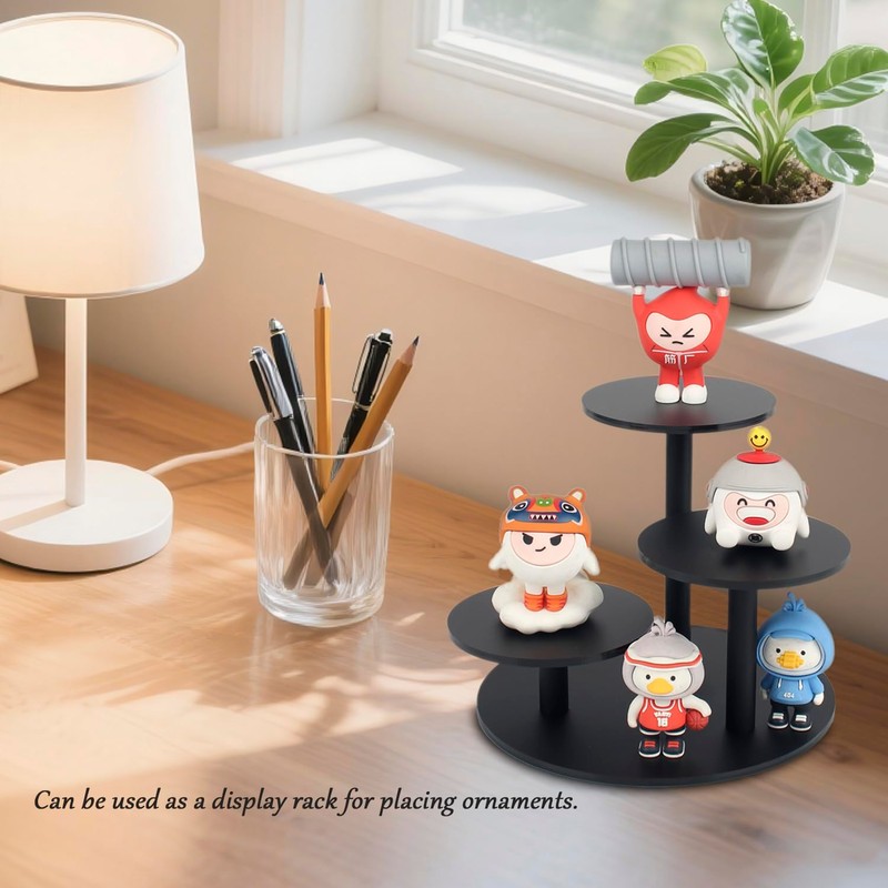 YQUQAQN Frosted Acrylic Table Display Stand for Figure Small Display