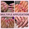 Thick Almond Gel Nail Tips, 540PCS Clear Fake Nails Medium