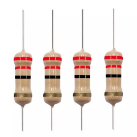 Yageo 10 Pack~100PACK  22 Ohm Ω  5% Tolerance 1/2W 0.5 Watt Carbon Film Resistor - 20 Piece