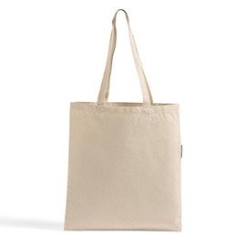 Organic Cotton Canvas Tote Bags – 12 Pack – Heavy Duty with Long Straps – Multipurpose Reusable Shopping Bags – Bulk, Natural