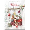 doodlecards Mum Christmas Card Wine and Parcels Medium Size Christmas