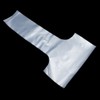 FERENLI 12.5x23cm 100 Pcs Clear Plastic Handle Drink Containers Bags