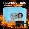 0.23 Cubic Feet Safe Box, Small Safe W/Fireproof Bag, Keys