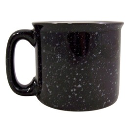 Black and White Woodland Bear Classic Camp Style Ceramic Mug, 15 oz