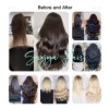 Suyya Extensiones Cabello Natural 14in Blanqueador Rubio 110gr
