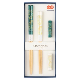 KODAMAYA GA-K03 Pair Gift with Chopsticks Rest Mimosa Pair