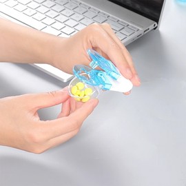 Pill Taker Tool Eject Storage Case Portable clip 6ea
