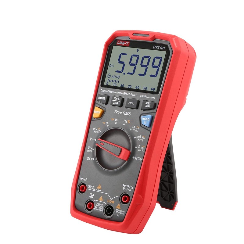UNI-T Digital Multimeter UT61B+ True RMS AC/DC Voltage Current Resistance