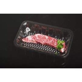 TogoTainer PET Clear  10.75 x 5.75 x 1.37inches Rectangle Meat Tray 300 counts