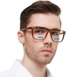 WEMOOTANTS Large Bifocal Reading Glasses Men Blue Light Blocking Readers with Spring Hinges 1.0 1.25 1.5 1.75 2.0 2.25 2.5 2.75 3.0 3.5 (Brown Tortoise, 2.75)