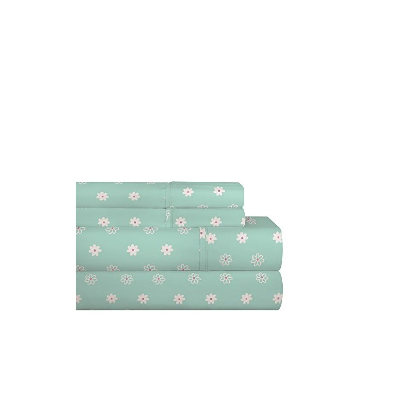 Pointehaven 200DAISISSFU Sheet Set, Full, Daisies