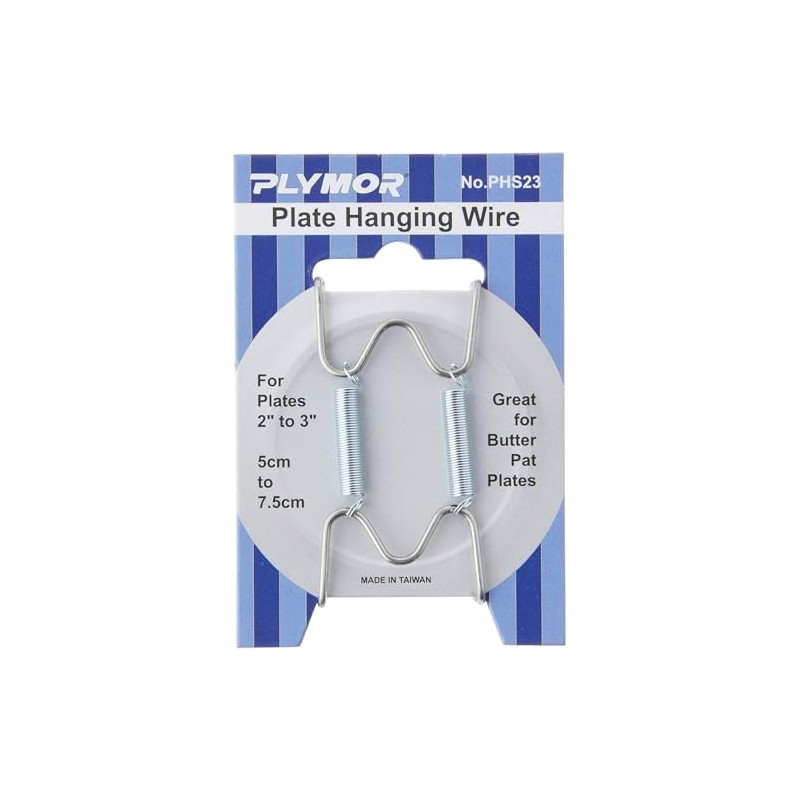 Plymor Stainless Steel Wall Mountable Plate Hanger, 2.25" H x