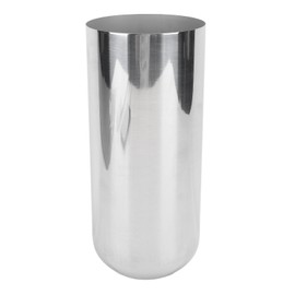 Metal Vase, Unique Design, Silver Stainless Steel Vase for Flowers, Home Decoration, Office, Wedding, Size 23 x 10 cm, Modern Table Decoration, Ambience and Beauty for