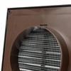 ECOPRO VENT Black 4'' Inch Ventilation Grille - Inside/Outside use