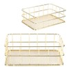 Atyhao Golden Iron Storage Basket Organizer Bin Baskets for HomeKitchen