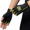 Alé Cycling Unisex Velocissimo Crono Summer Gloves, Black/Fluo Yellow, XXL