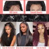 JFOOHD Water Wave Lace Front Wigs Human Hair 13x4 HD