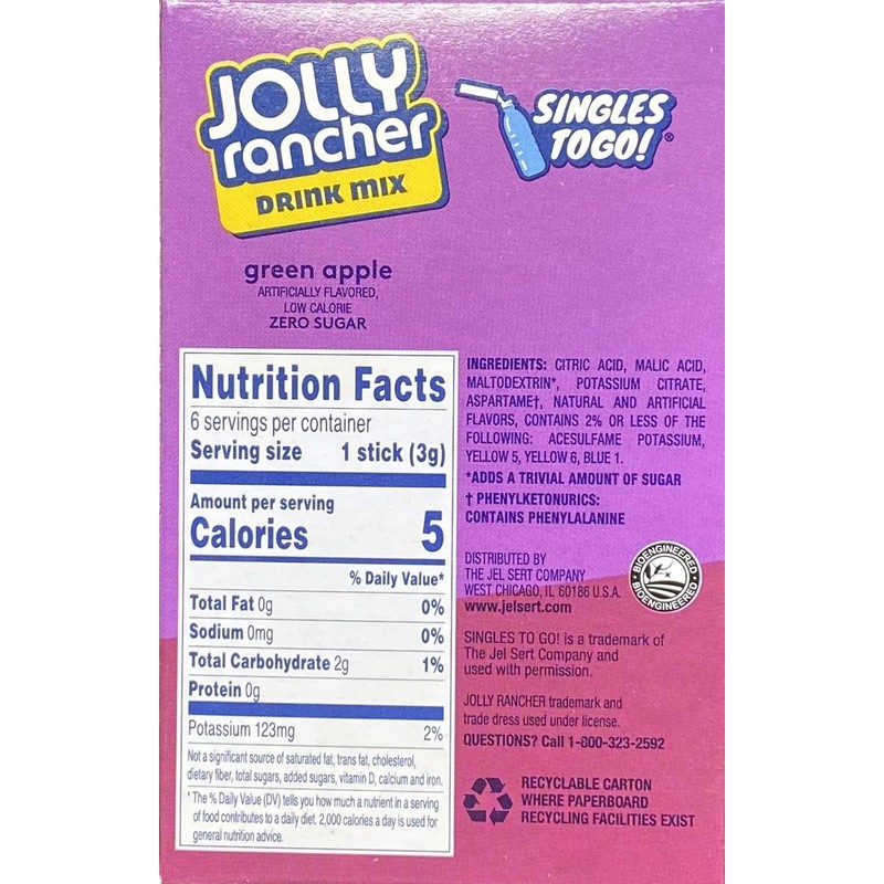 Lot of 6 (6-ct.) Boxes Mixed Variety JOLLY RANCHER ~