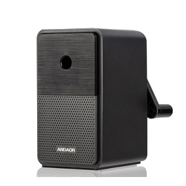 Manual Pencil Sharpener 5 Thickness Adjustable & Self-Feed Hand Crank Heavy Duty Desktop Portable Pencil Sharpener for 6.5-8mm Pencil Nibs Classroom Home and Office Artists