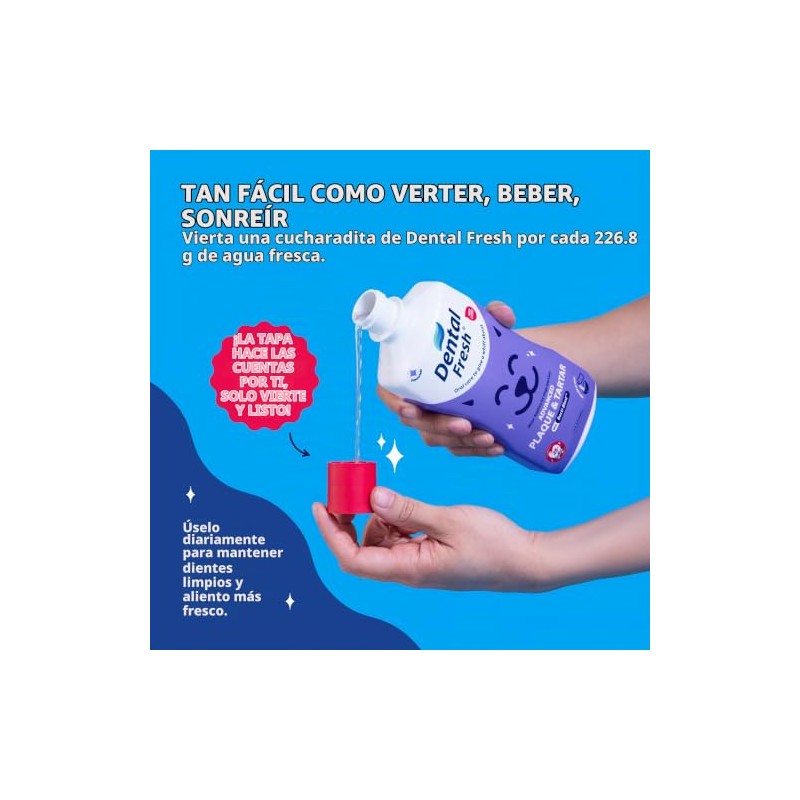 Dental Fresh Advanced Plaque and Tartar Water Additive, 32oz –