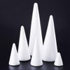 Holibanna Foam Cones 30cm White Styrofoam Cone Crafts Foam Cone