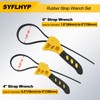 SYFLHYP 2 Unit Pack Heavy-Duty Adjustable Rubber Strap Wrenches Set