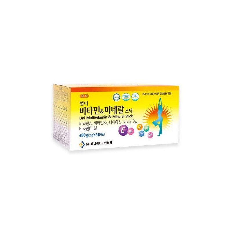 (유나이티드인터팜)유니멀티비타민미네랄스틱 240포 (United Interpharm) Uni Multivitamin Mineral Stick 240 Packs