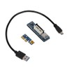 PCI-E 1X Extension Cable Cord Riser Card Power USB Extender