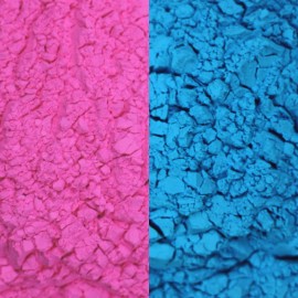 Color Blaze Burnout Black-Out 4 lbs Holi Powder - 2 lbs ea. Pink and Blue for Gender Reveals
